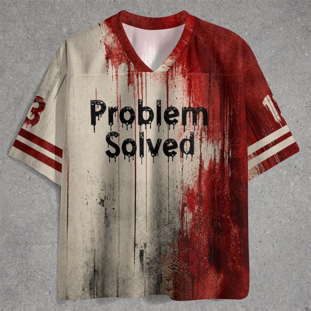 Vintage Halloween Problem Solved Art Print Jersey Shirts 