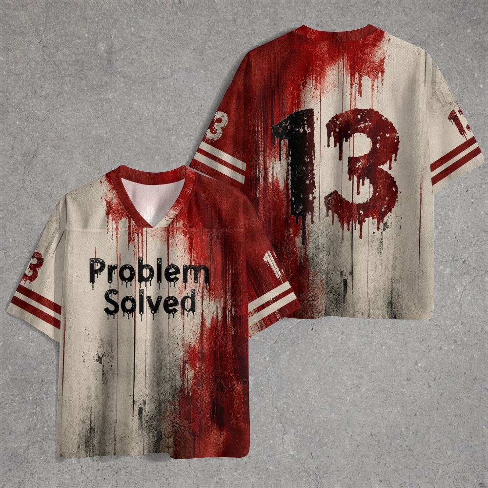 Vintage Halloween Problem Solved Art Print Jersey Shirts 