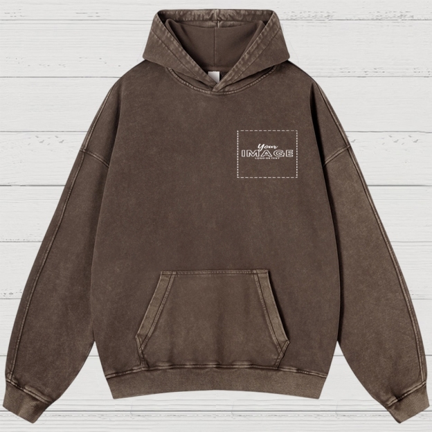 Custom Print Washed Hoodies