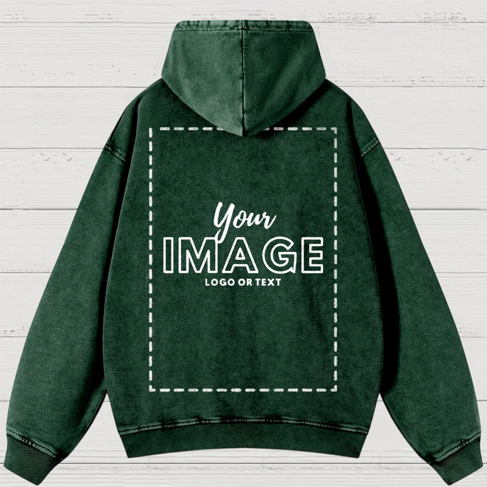 Custom Print Washed Hoodies