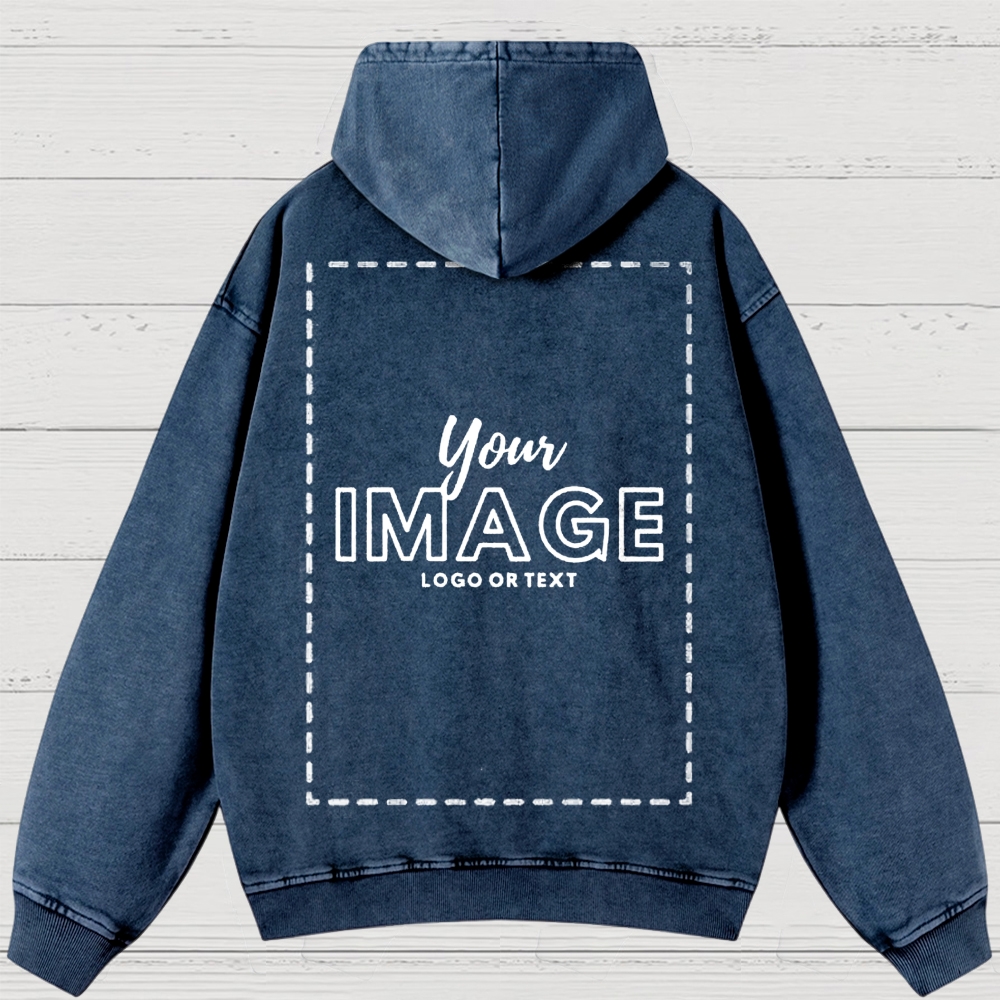 Custom Print Washed Hoodies
