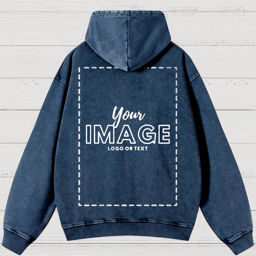 Custom Print Washed Hoodies