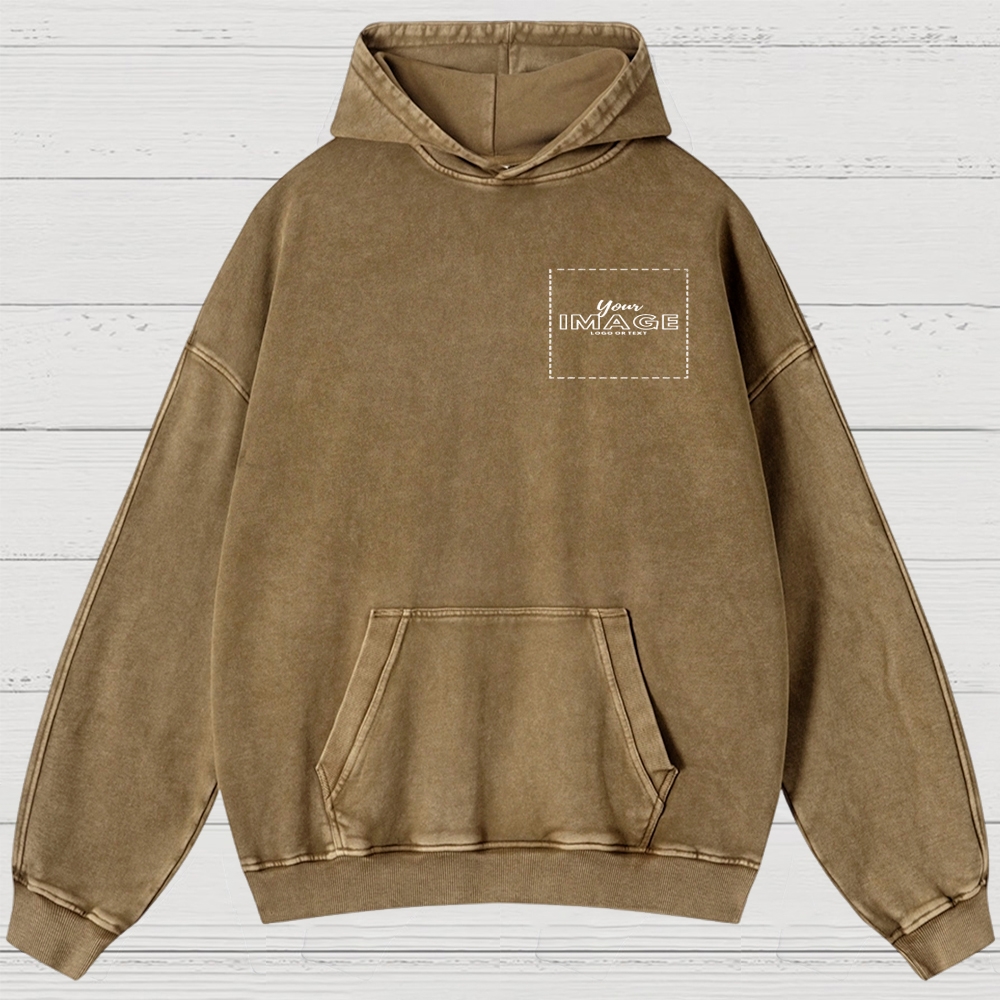 Custom Print Washed Hoodies