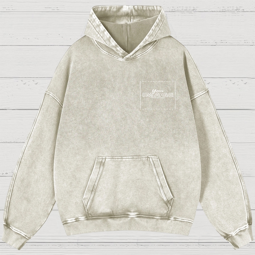 Custom Print Washed Hoodies