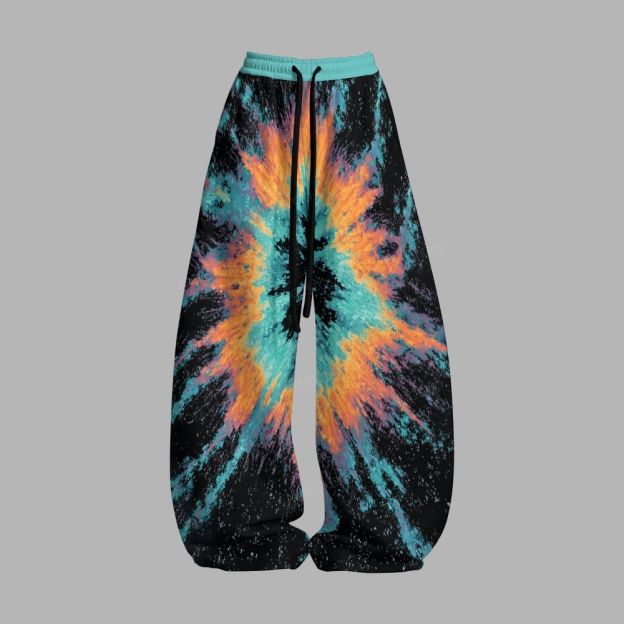 Tie Dye Mystical Butterfly Slim-Fit Sweatshirt Set