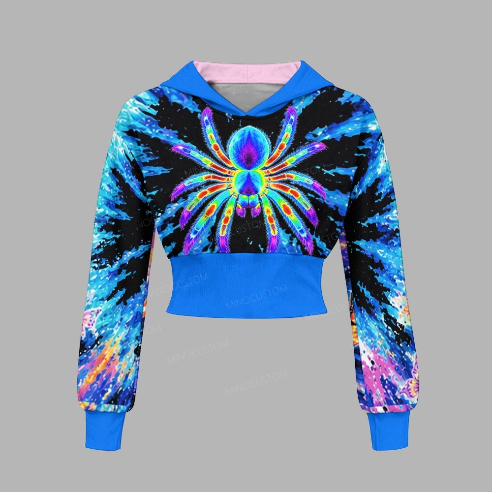 Rainbow Tarantula Spider Galaxy Slim-Fit Sweatshirt Set