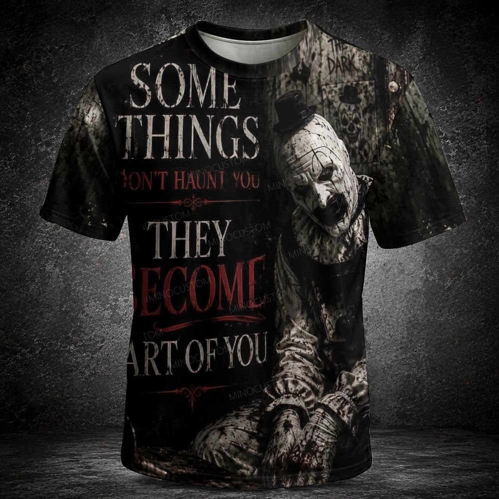 Men's  Vintage Vintage Dark Creepy Clown Short Sleeve T-shirt