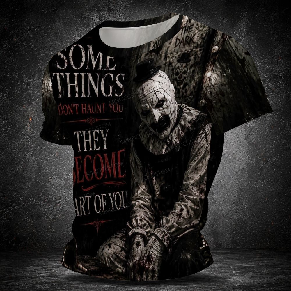 Men's  Vintage Vintage Dark Creepy Clown Short Sleeve T-shirt