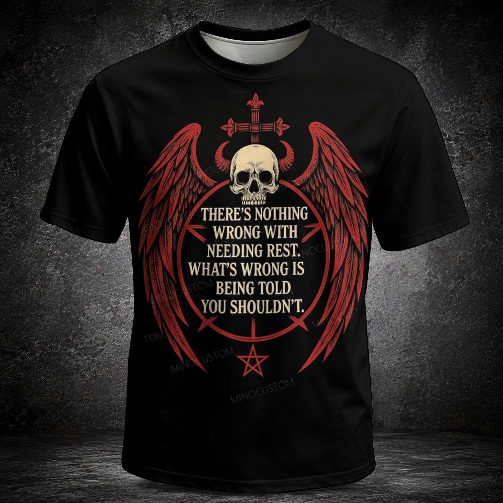 Men's  Vintage rust Few Fear None Quote Short Sleeve T-shirt