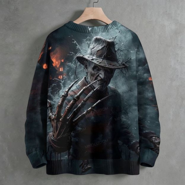 Nightmare Clawed Monster Horror Crew Neck Sweater