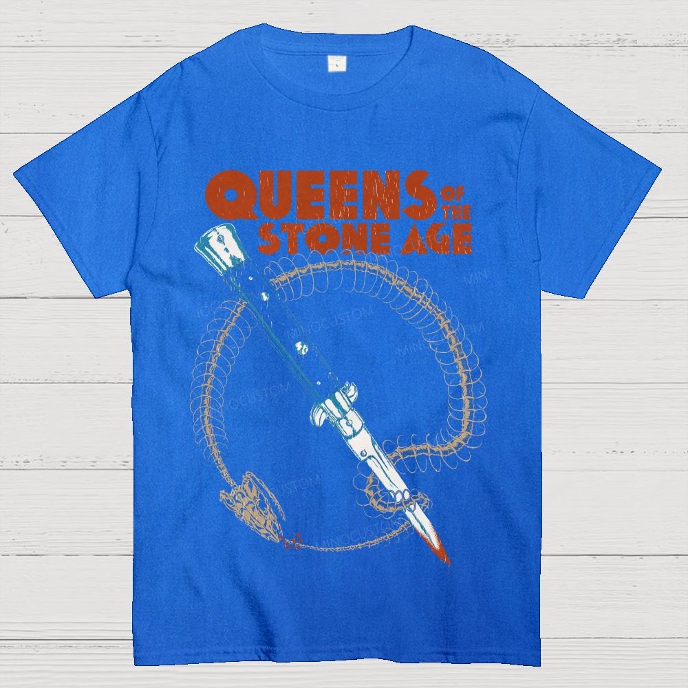Vintage Band Graphic Cotton T-Shirt 