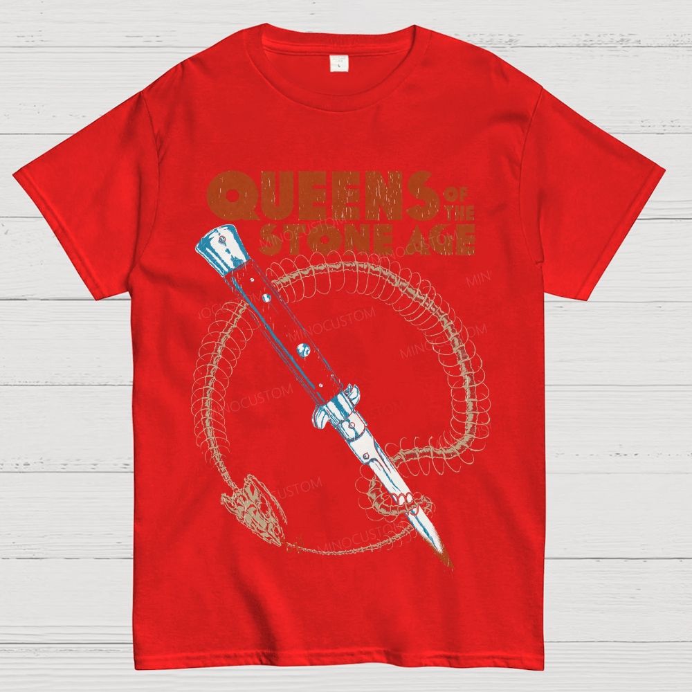 Vintage Band Graphic Cotton T-Shirt 