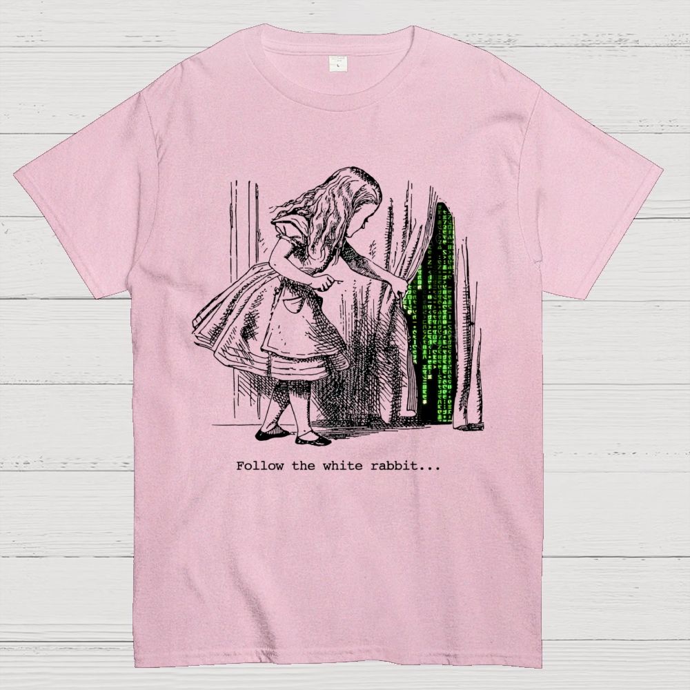 Follow The White Rabbit Cotton T-Shirt