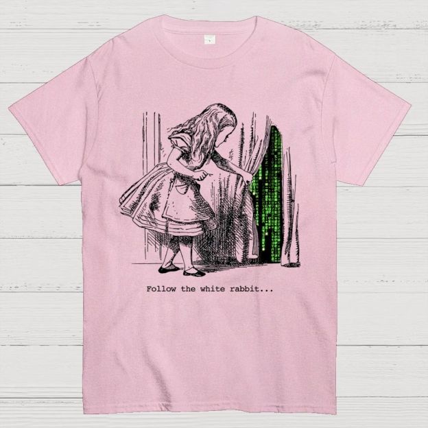 Follow The White Rabbit Cotton T-Shirt
