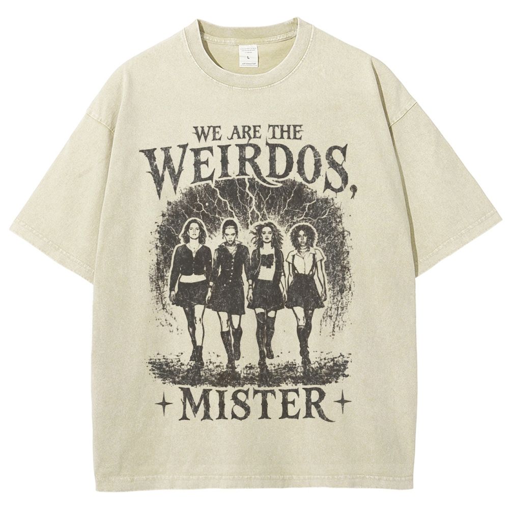 Vintage Washed Dark Girl Group Graphic Washed T-Shirt 