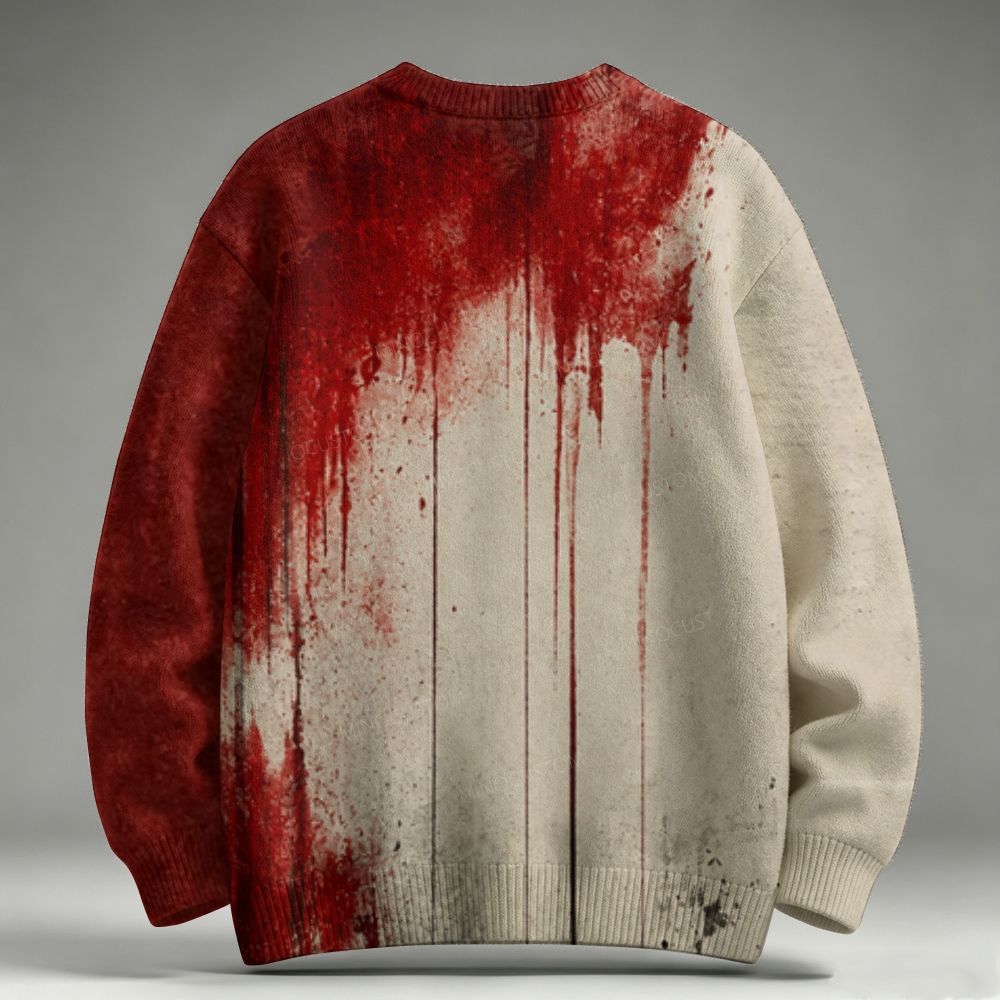 Men's Bloody Problem Solved  Raglan Long Sleeve Sweater
