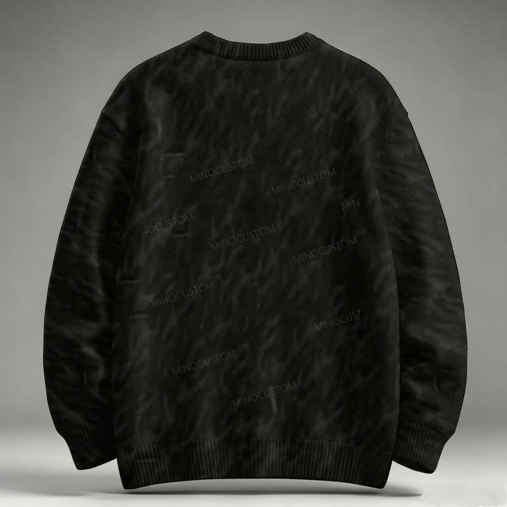Dark Skull Raglan Long Sleeve Raglan Sweater