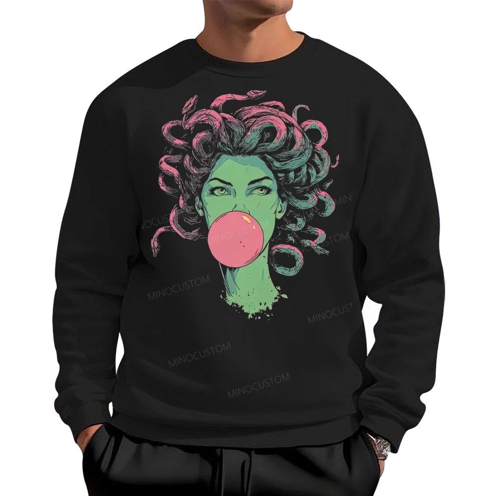 Medusa Bubble Gum Vintage Cotton Sweatshirts 