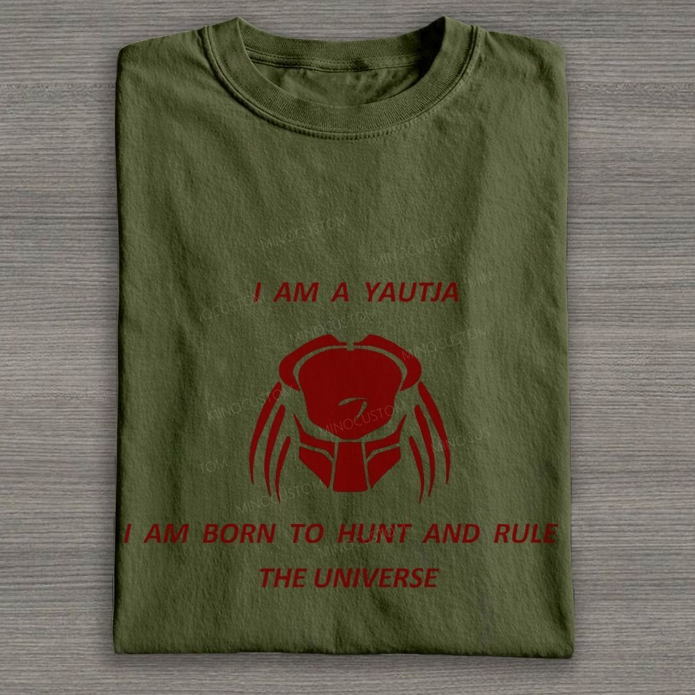 Alien Hunter Helmet Sci-Fi Quote Cotton T-shirt