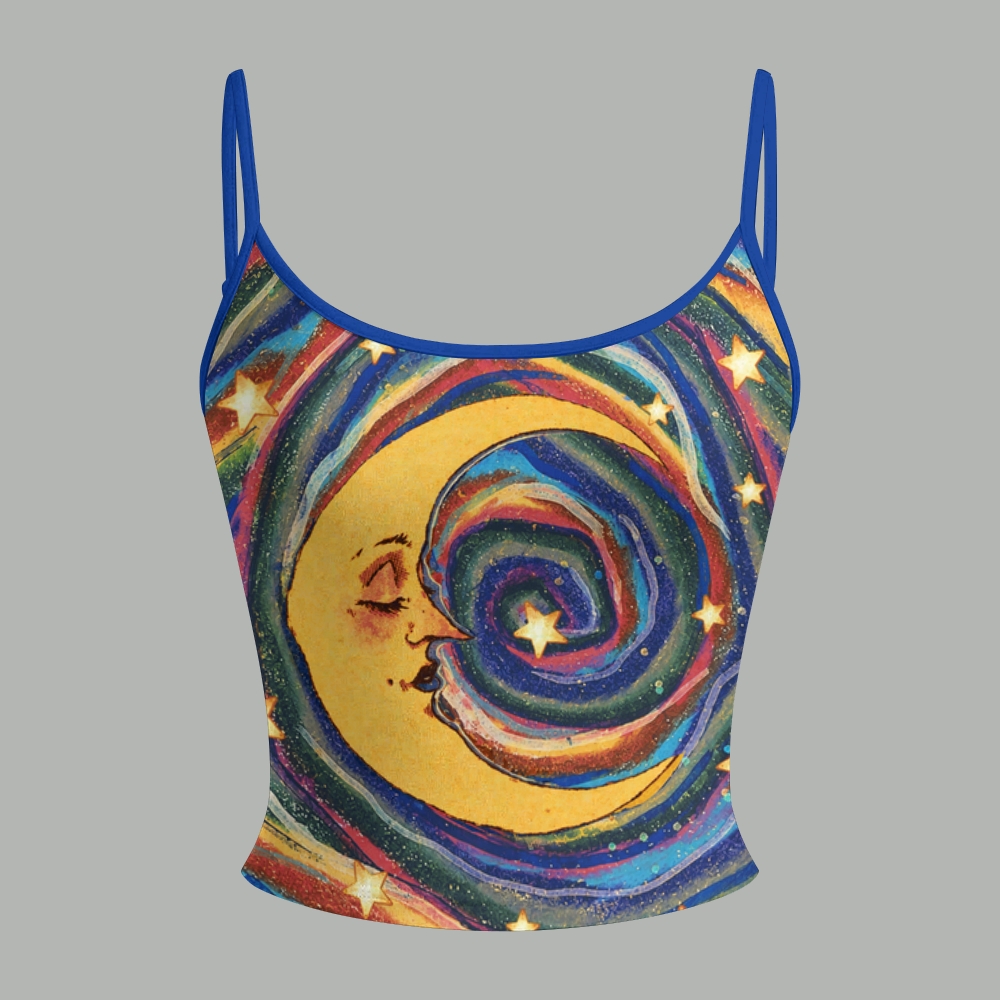 Psychedelic Swirl Galaxy Star Top & Elasticated Trousers Two-Piece Set