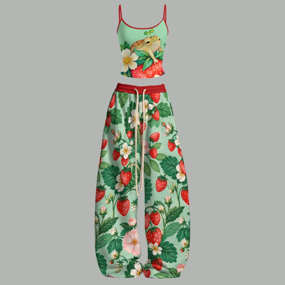 Top & Elasticated Trousers Two-Piece Set 2610004040