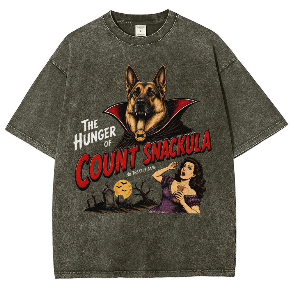 Halloween Horror Count Snackula German Shepherd Vampire