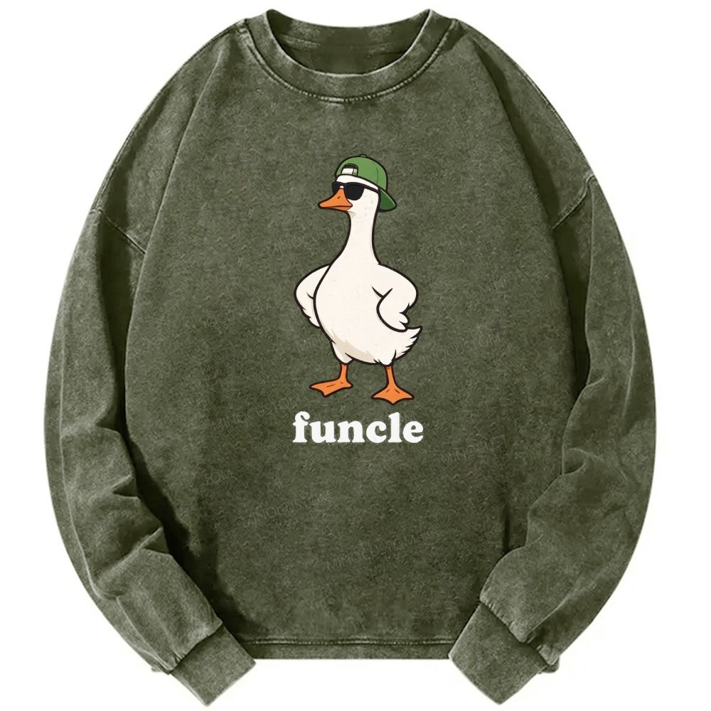Unisex Casual Washed Printed Long Sleeve T-shirt 2610007919