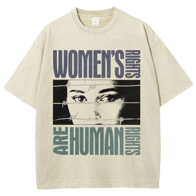 Women's Rights Are Human Rights Unisex Fit Washed T-Shirt