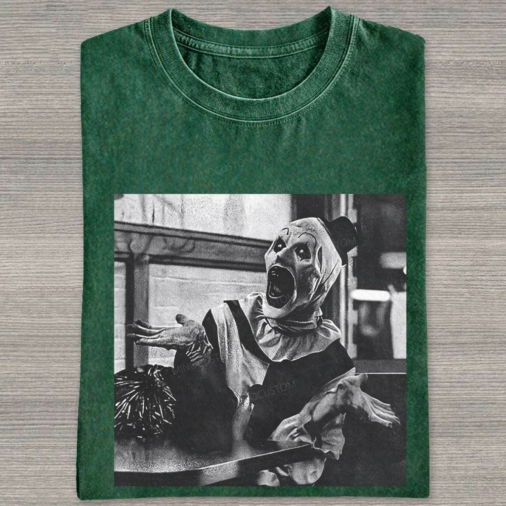 Art The Clown Terrifier Vintage Washed T-shirt