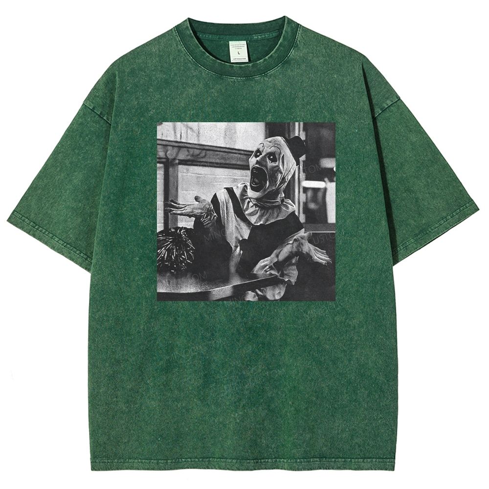 Art The Clown Terrifier Vintage Washed T-shirt