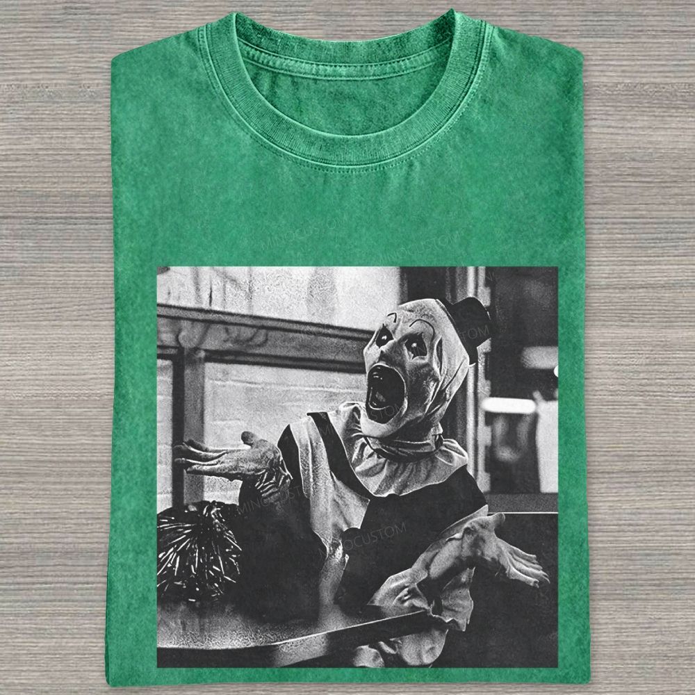 Art The Clown Terrifier Vintage Washed T-shirt