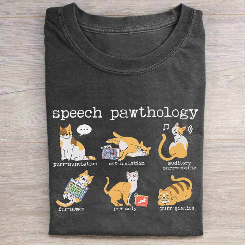 Funny Cats Speech Therapy T-shirt