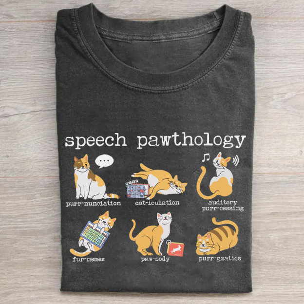 Funny Cats Speech Therapy T-shirt