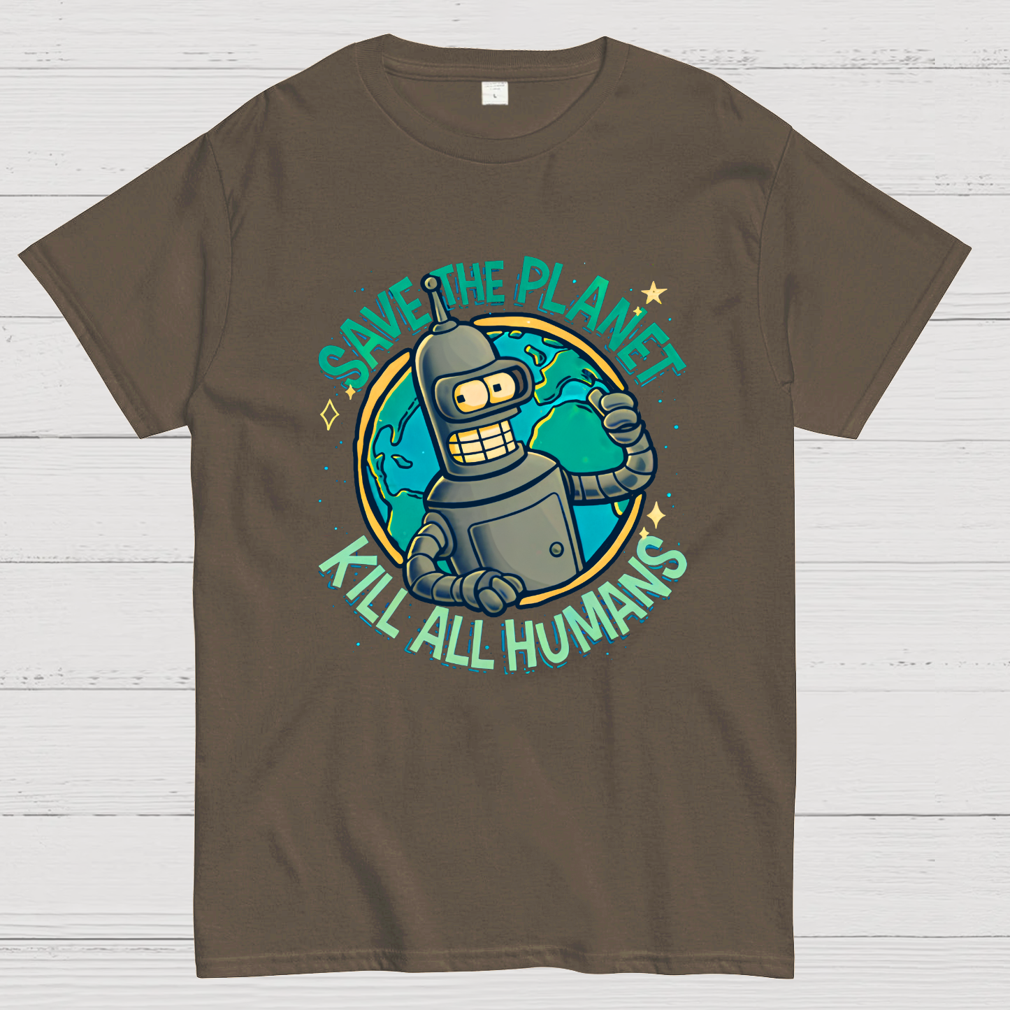 Save The Planet Kill All Humans Geek T-Shirt
