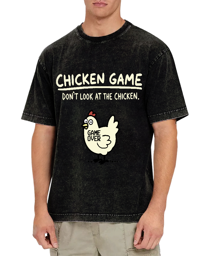 Chicken Game Vintage Distressed T-shirt