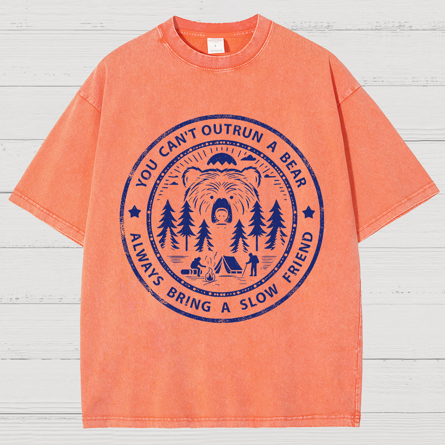 You Can't Outrun A Bear Vintage Distressed T-shirt