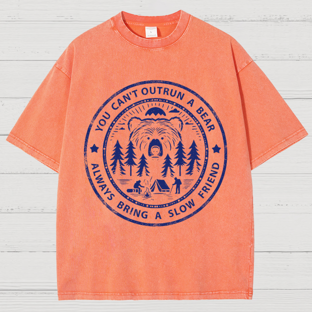 You Can't Outrun A Bear Vintage Distressed T-shirt