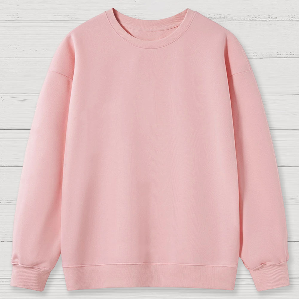 Solid Color Retro Cotton Sweatshirts