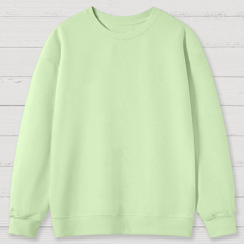 Solid Color Retro Cotton Sweatshirts