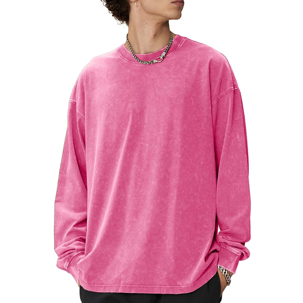 Vintage Classic Washed Long-Sleeved T-Shirt