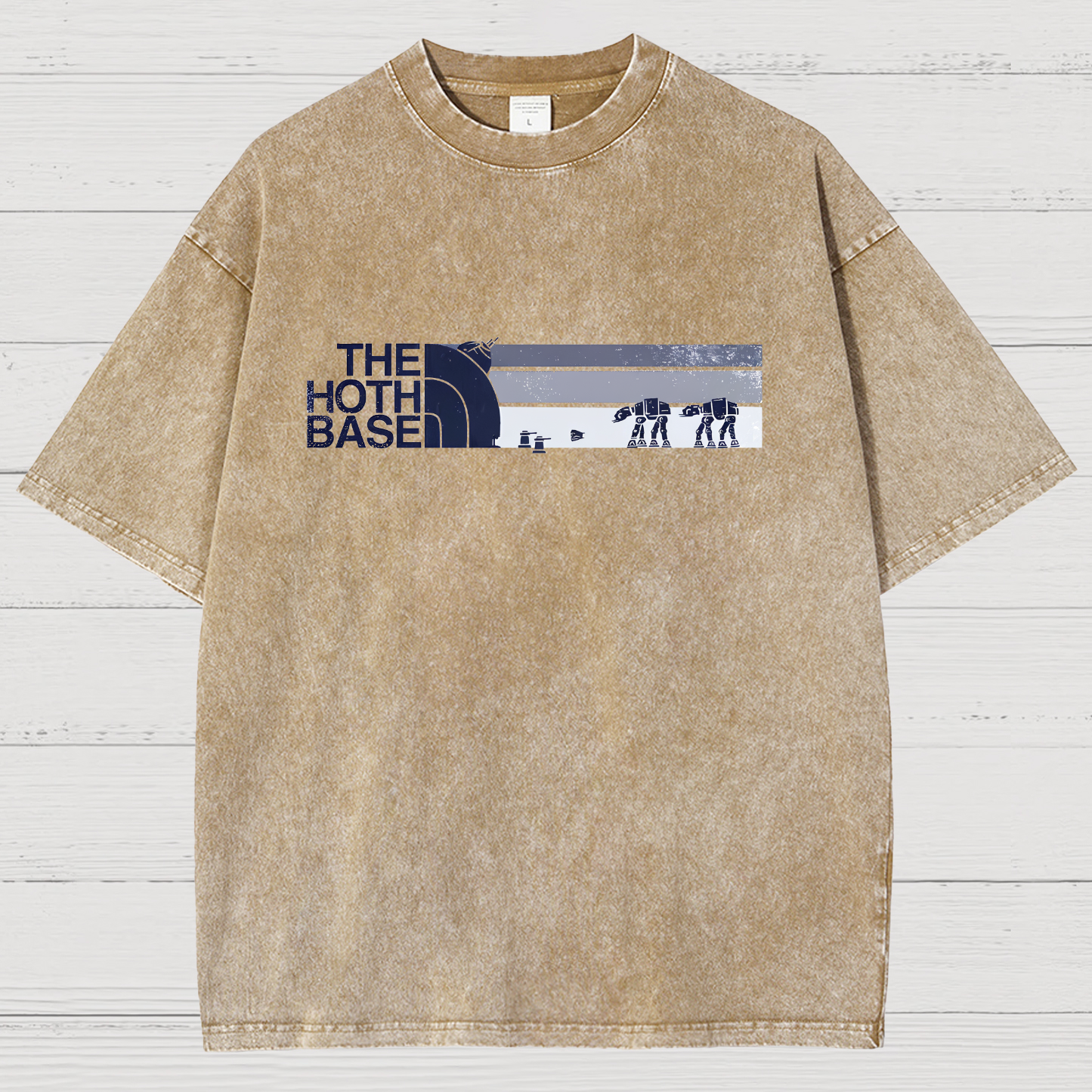THE HOTH BASE Geeky Vintage Distressed T-shirt