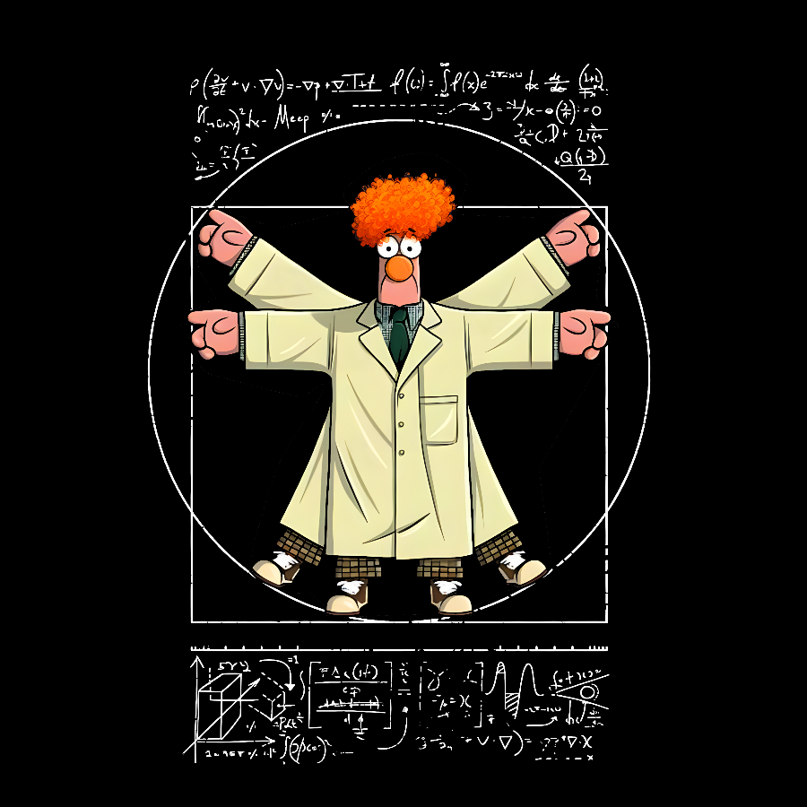 Vitruvian Puppet Geek T-Shirt