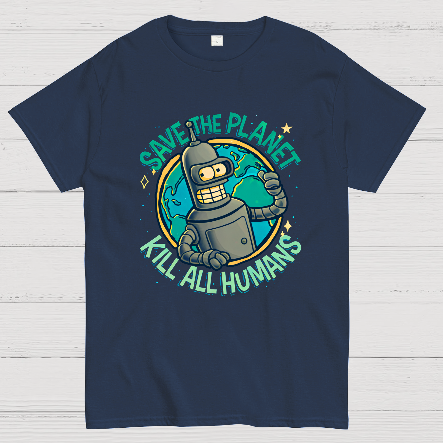 Save The Planet Kill All Humans Geek T-Shirt