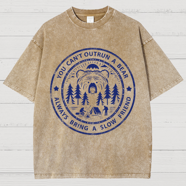 You Can't Outrun A Bear Vintage Distressed T-shirt
