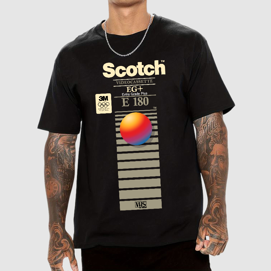 VHS Scotch E180 Geek T-Shirt