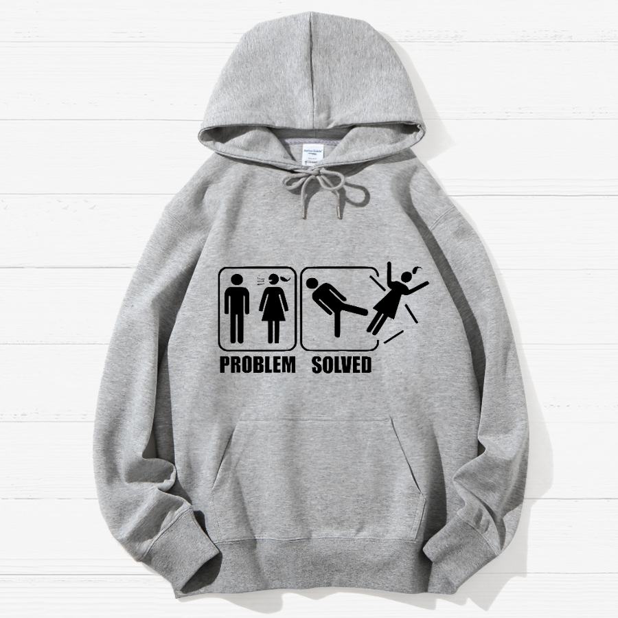 Problem Solved Geek Cotton Hoodie