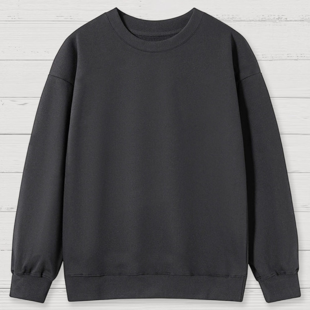 Solid Color Retro Cotton Sweatshirts