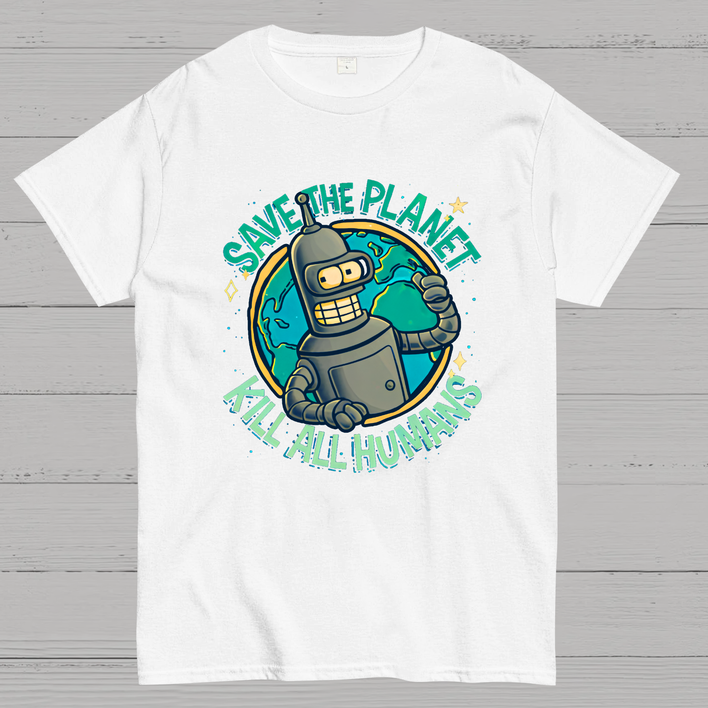 Save The Planet Kill All Humans Geek T-Shirt