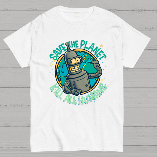 Save The Planet Kill All Humans Geek T-Shirt