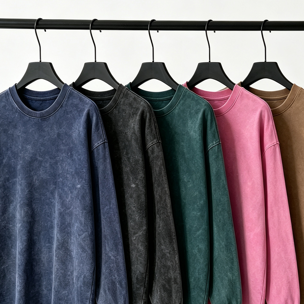 Vintage Classic Washed Long-Sleeved T-Shirt